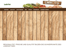 Tablet Screenshot of landhof-nied.de